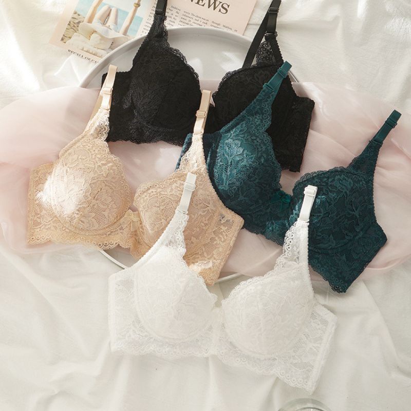 Áo Lót Nữ Mặc Nhà Không Mút Mền Mịn Gợi Cảm SU Official, Áo Ngực Ren Sexy Mút Mỏng 968