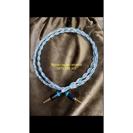 dây tin hiệu 2 đầu 3,5 (3.5) mạ bạc cao cấp