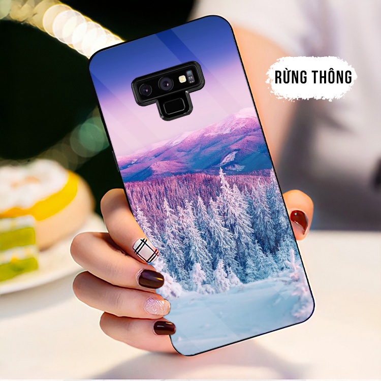 Ốp Lưng SAMSUNG NOTE 9 Mặt kính cường lực cao cấp, sáng bóng, chất lượng
