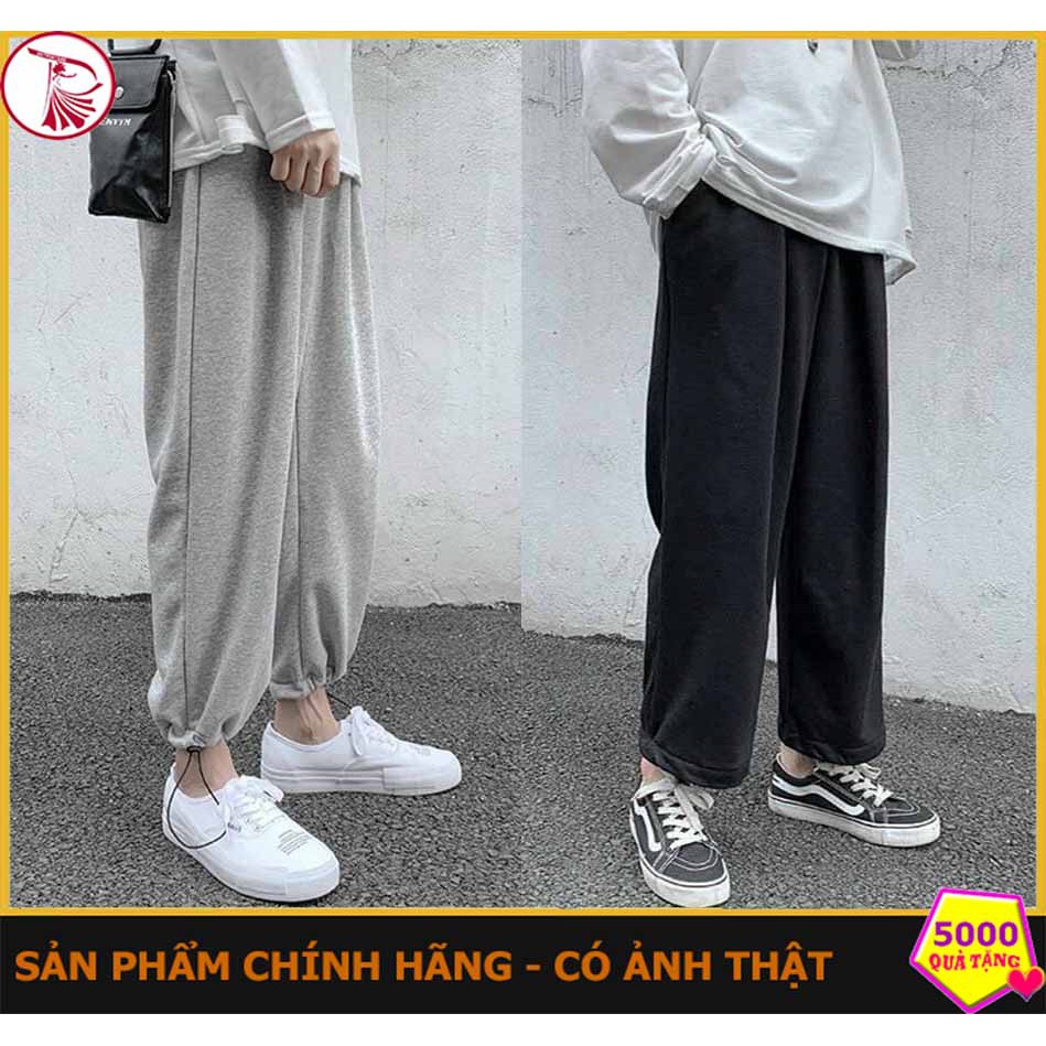 ❤️ HÀNG ĐẸP - GIÁ SỈ ❤️ QUẦN JOGGER NỈ DÀY DÂY RÚT CHÂN NAM NỮ, QUẦN DÀI ỐNG RỘNG MẶC 2 KIỂU LƯNG THUN CÓ TÚI