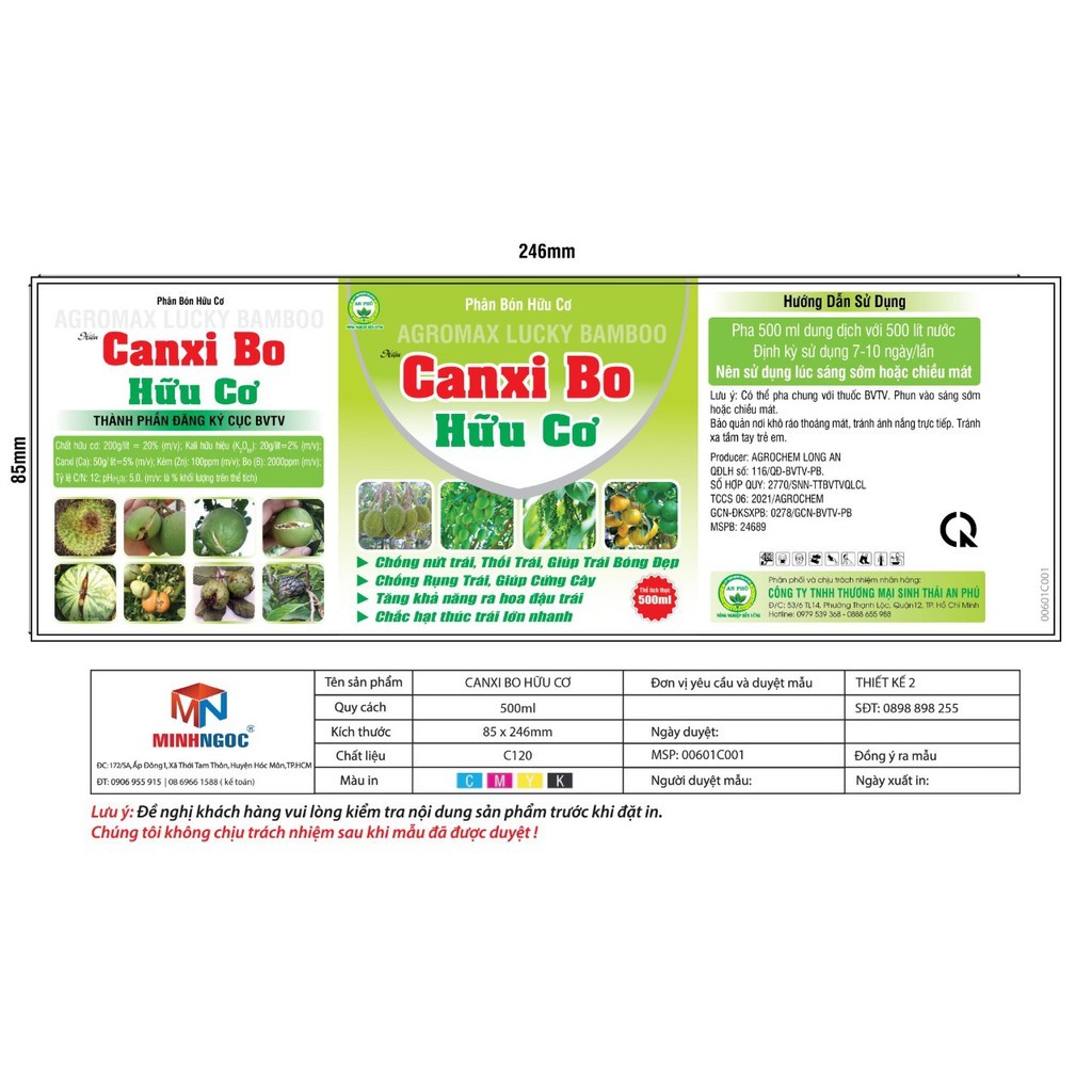 CANXI BO HỮU CƠ