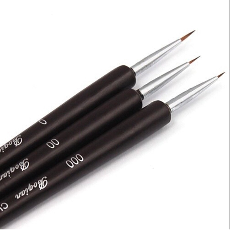[Hàng mới về] Set 3 cọ vẽ móng nghệ thuật