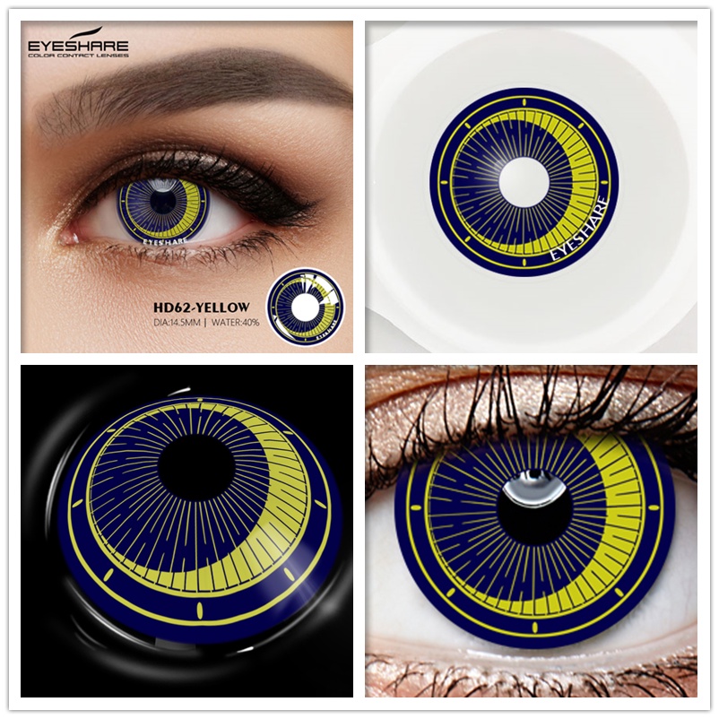 Cặp kính áp tròng EYESHARE nhiều màu sắc tùy chọn dành cho hóa trang halloween