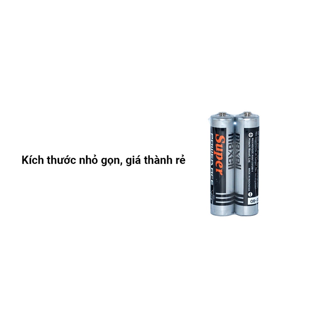 Bộ 4 Viên Pin Tiểu Maxell AAA Chính Hãng