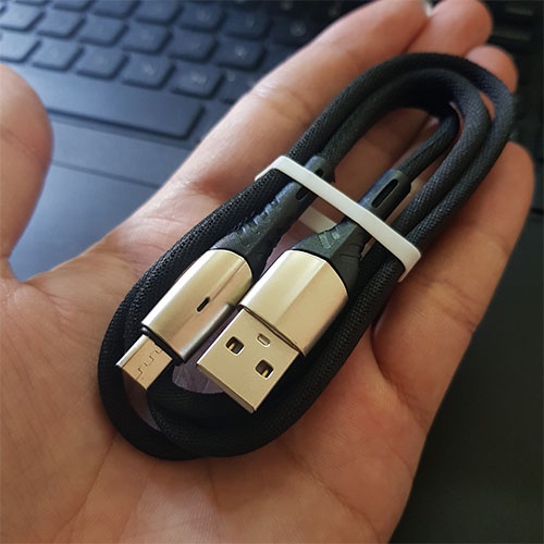 Cáp Sạc Nhanh Samsung Micro USB Bọc Dù Cao Cấp Đèn Led Thông Báo