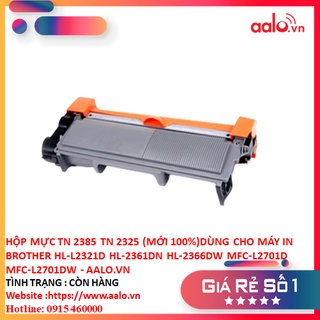 Hộp mực tn 2385 tn 2325 dùng cho máy in brother hl-l2321d hl-2361dn hl-2366dw mfc-l2701d mfc-l2701dw - aalo.vn