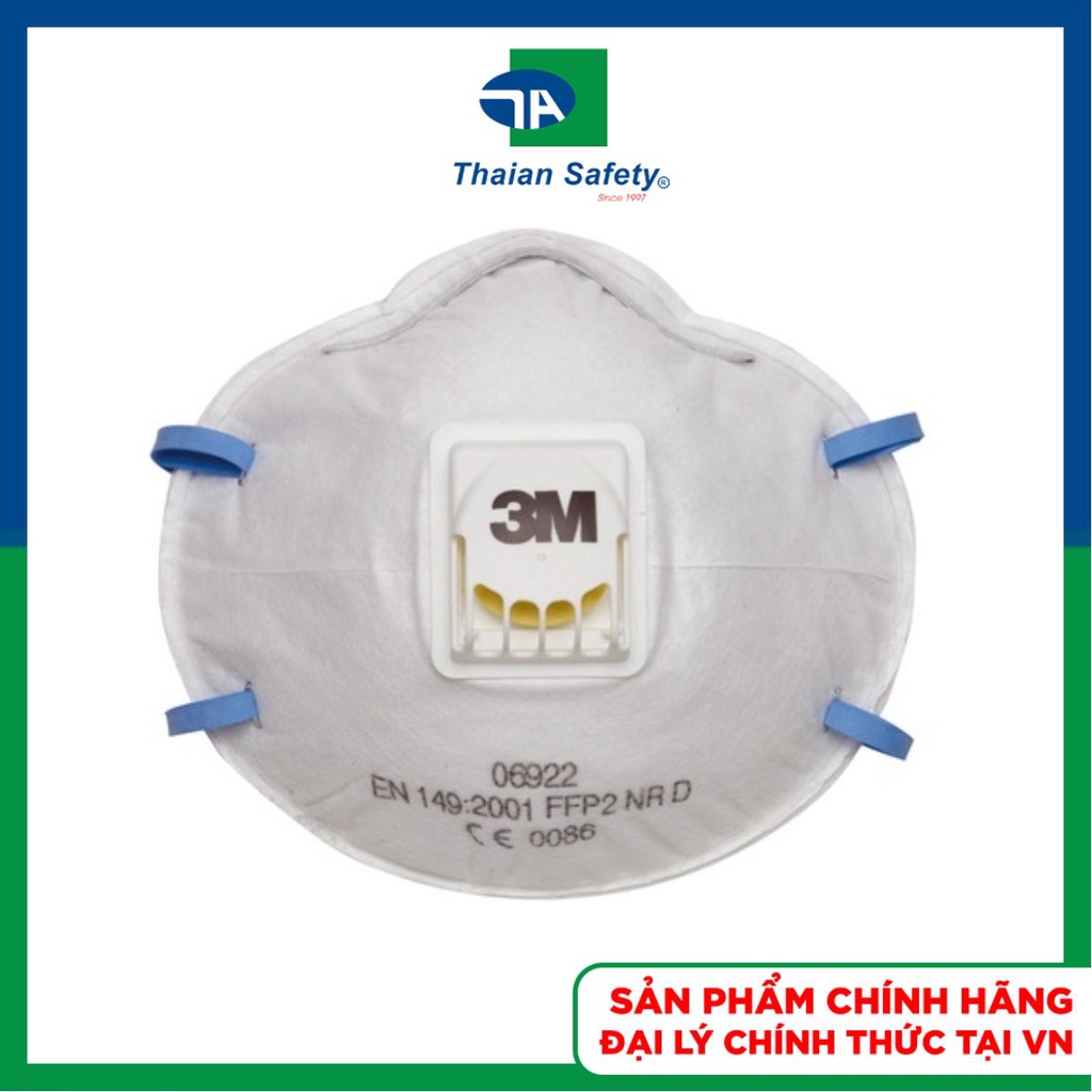 Combo 10 khẩu trang chống bụi, hóa chất dùng 1 lần 3M 8822 mask - Thái An Safety