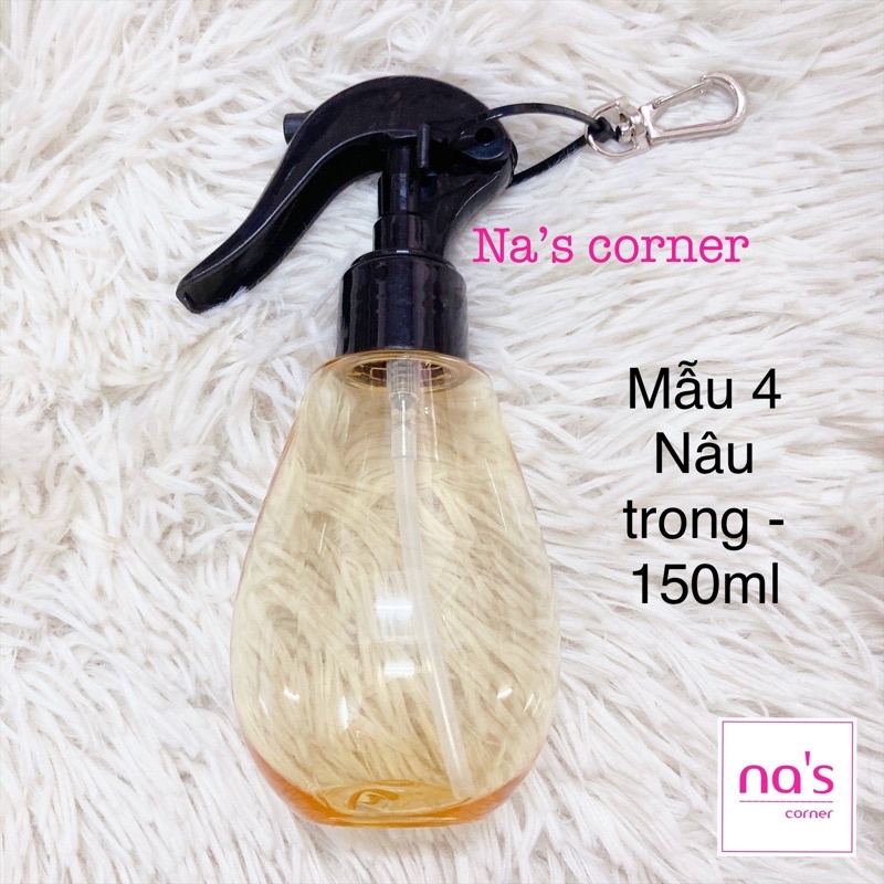 Chai xịt khuẩn 50ml 100ml 150ml kèm móc khoá van an toàn tiện dụng mang theo