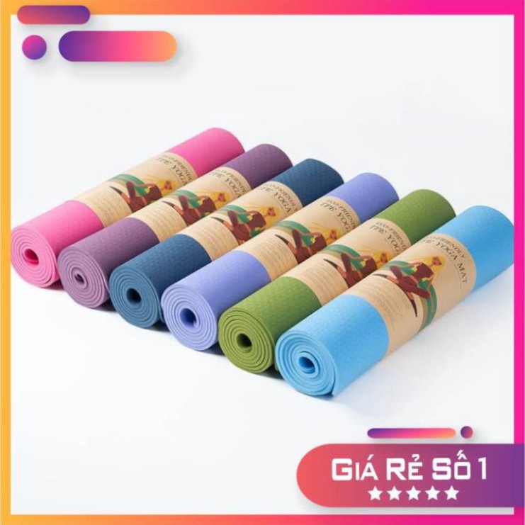 💖FREESHIP - Giá Sỉ💖 Thảm Yoga - Thảm Tập Yoga  TPE Dày 2 Lớp - Đồ Gia Dụng Thông Minh