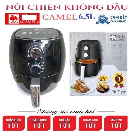 NỒI CHIÊN KHÔNG DẦU CAMEL 6.5 LÍT CÔNG SUẤT 1350W(Tặng chổi quét dầu)