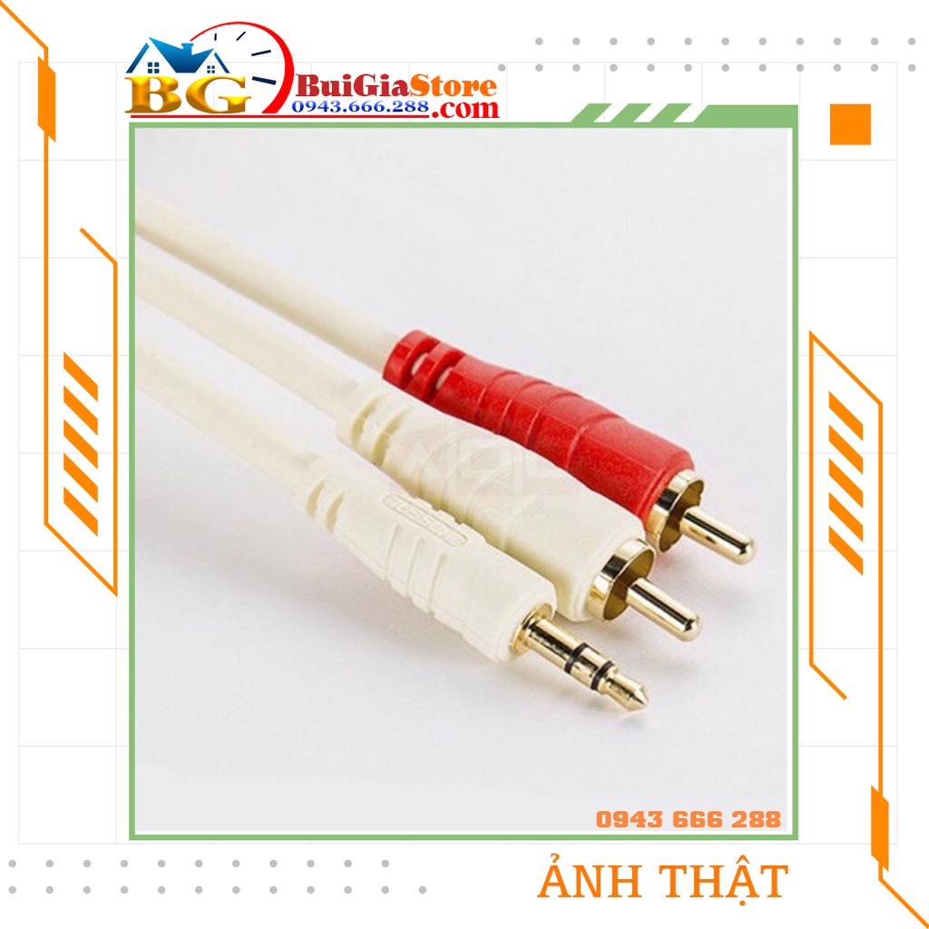 Dây loa 3.5 ra 2 đầu AV Choseal dài 1.8 mét