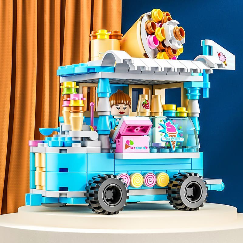 Đồ chơi lắp ráp XE BÁN HÀNG XINH XẮN | Lego xe bán hàng | Mô hình xe bán hàng