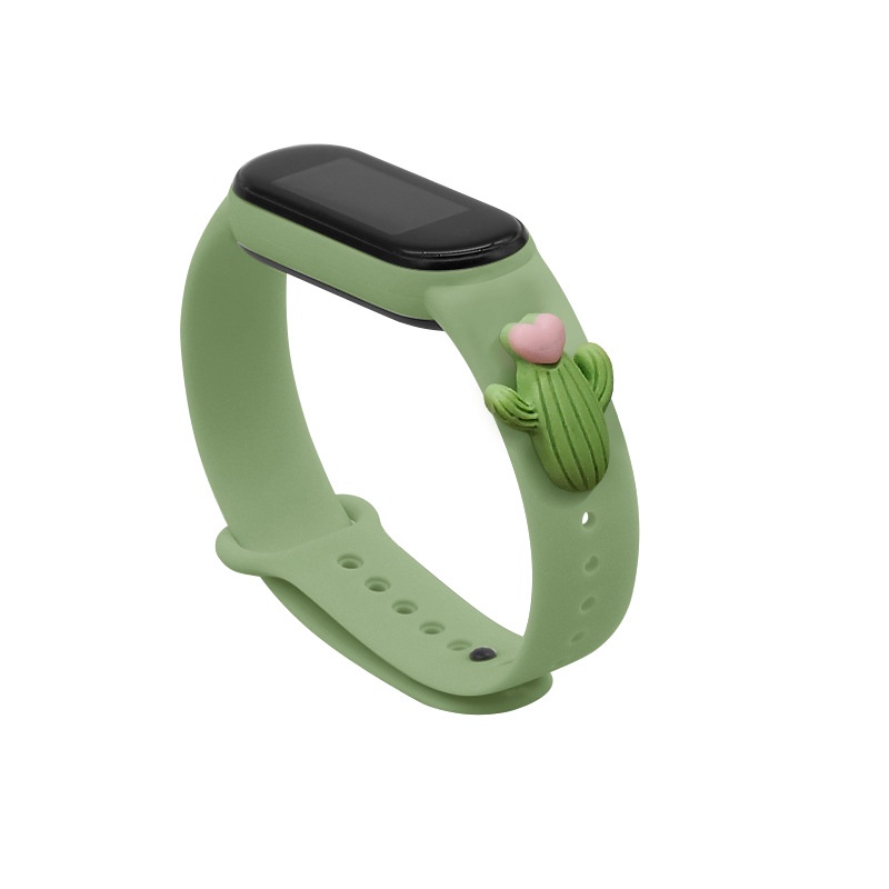 XIAOMI Dây Đeo Thay Thế Chất Liệu Silicone Cho Mi Band 5 4/3 Mi Band 6