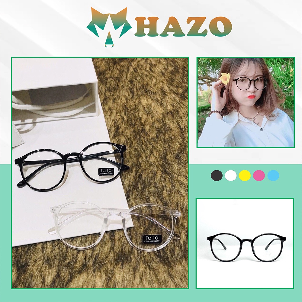 Kính Gọng Cận Tata Form Tròn Ngố Tuổi Teen Tata Dễ Thương - Hazo