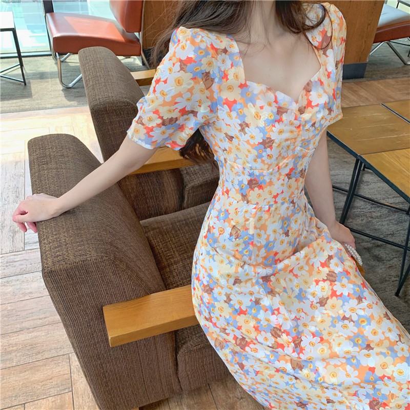 [Mã HANGXINH1 giảm 50k đơn tối thiểu 200k] Váy hoa nữ mẫu mới nhất 2021 hàng Quảng Châu loại 1 V162 (KÈM ẢNH THẬT) | BigBuy360 - bigbuy360.vn