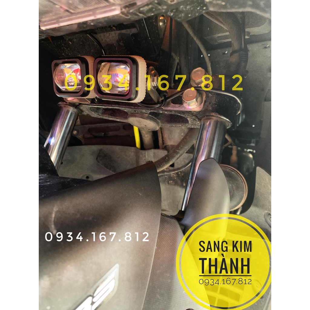 Pat Inox 304 Gắn Đèn Bi Cầu Mini Trên Chân Phuột Xe Yamaha NVX