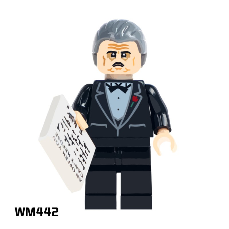 Bộ Đồ Chơi Lắp Ráp Lego Mr-Bean Marilyn Monroe Bruce Lee Chuck Norris Lucas WM6018 WM442