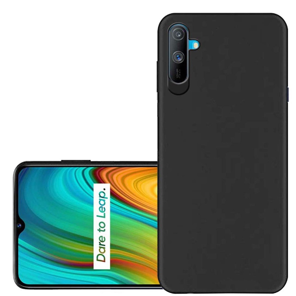 Realme C3i Case Matte Black Silicone Soft TPU Cover Realme C3i C3 i RealmeC3i Phone Casing