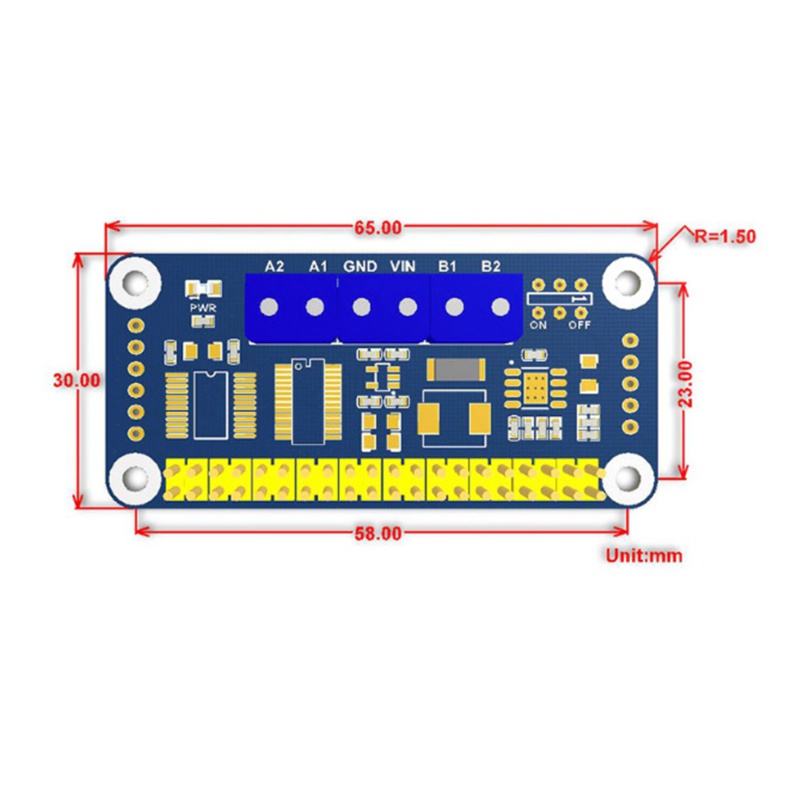 Bảng Mạch Điều Khiển Động Cơ 2 Chiều Giao Diện B I2C Cho Raspberry Pi 4