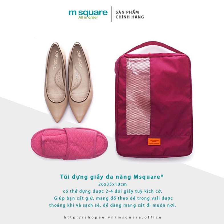 Bộ 7 túi đựng đồ du lịch đa năng vải poly chống thấm nước cao cấp Msquare® Chính hãng giá tốt