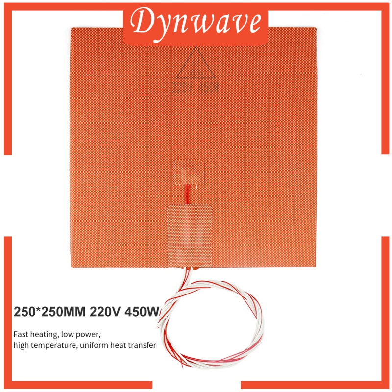 [DYNWAVE] 3D Printer Cube Silicone Rubber Heater Heated Bed 450W 220V High Performance