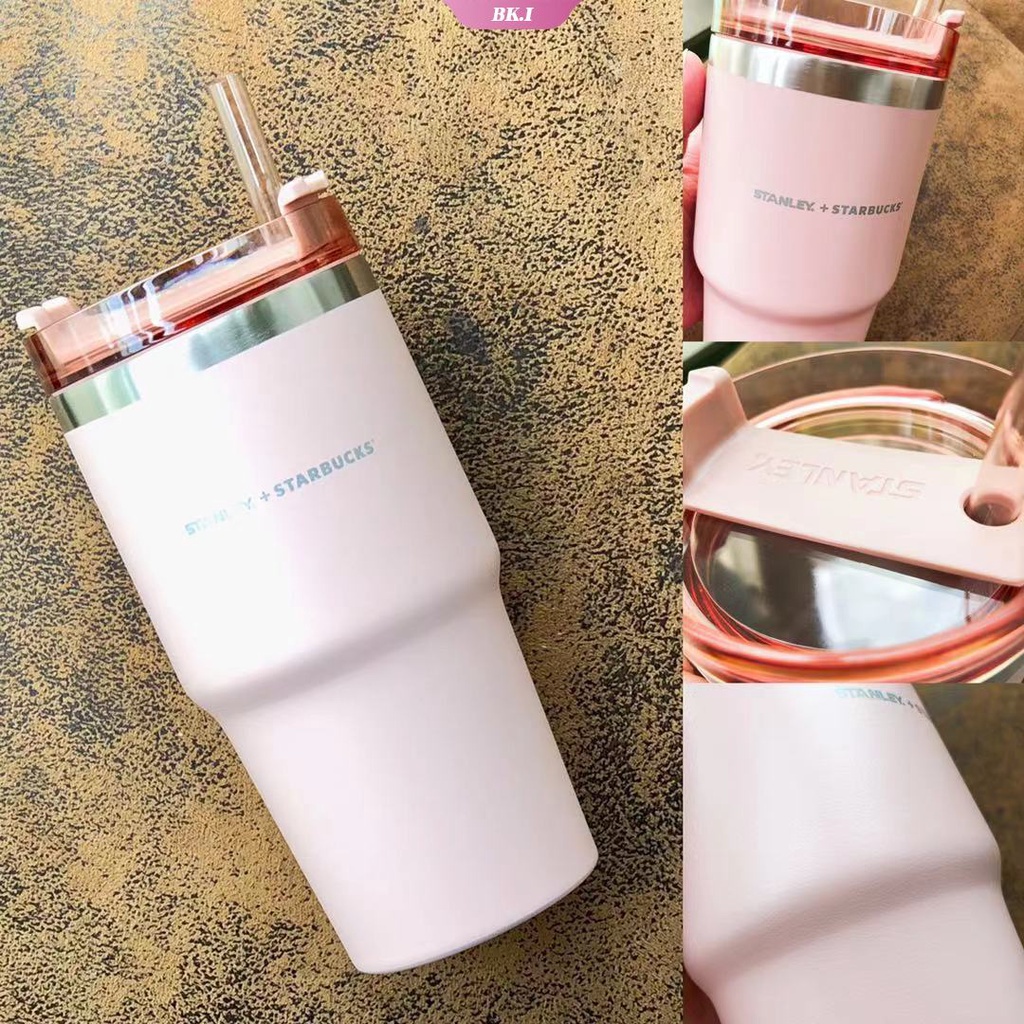 Bình Nước Starbucks 591ML Hai Lớp Bằng Thép Không Gỉ Có Ống Hút Dung Tích 2