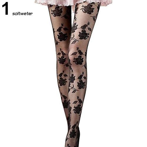 Quần tất lưới xuyên thấu phối ren phong cách quyến rũ cho nữ