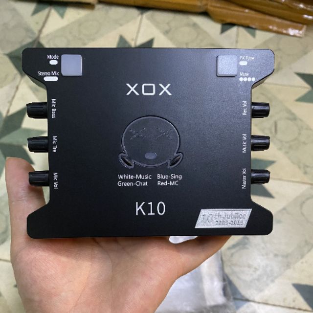 Combo Sound Card XOX K10 Phiên Bản Mới 2020