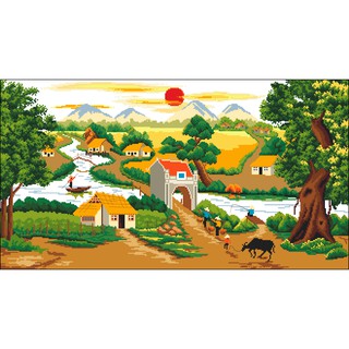 Tranh Thêu Chữ Thập Phong Cảnh Việt Nam 5