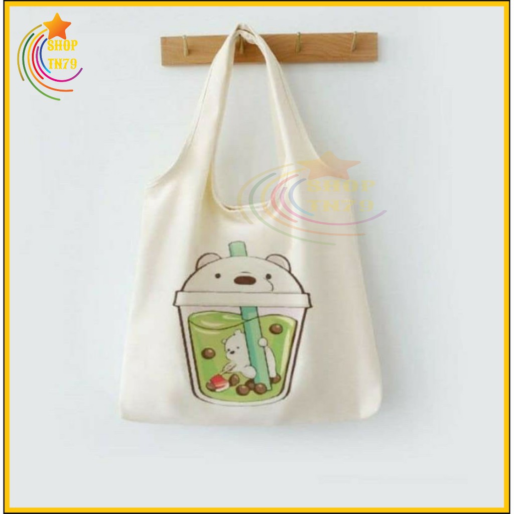 Túi đeo vai thời trang vải canvas mềm loại to đi hoc , đi chơi , đi làm đều rất đẹp - LY GẤU