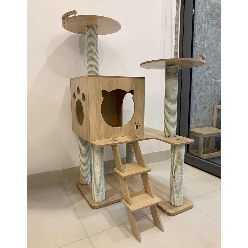 Nhà cây siêu to cho mèo -Cat tree (Có sẵn)