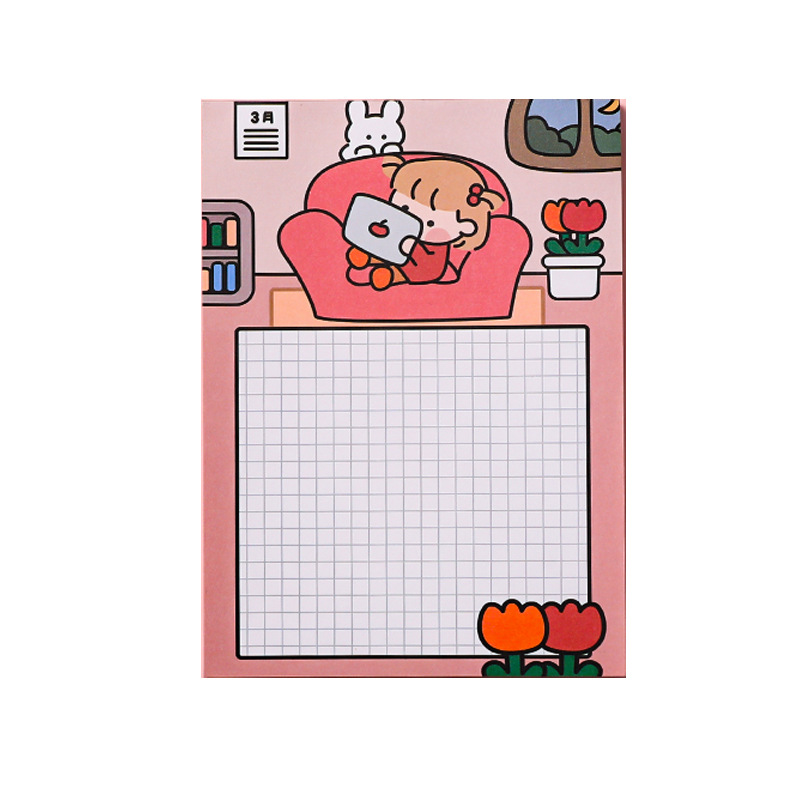 Xấp Giấy Ghi Chú Hình Hoạt Hình Đáng Yêu