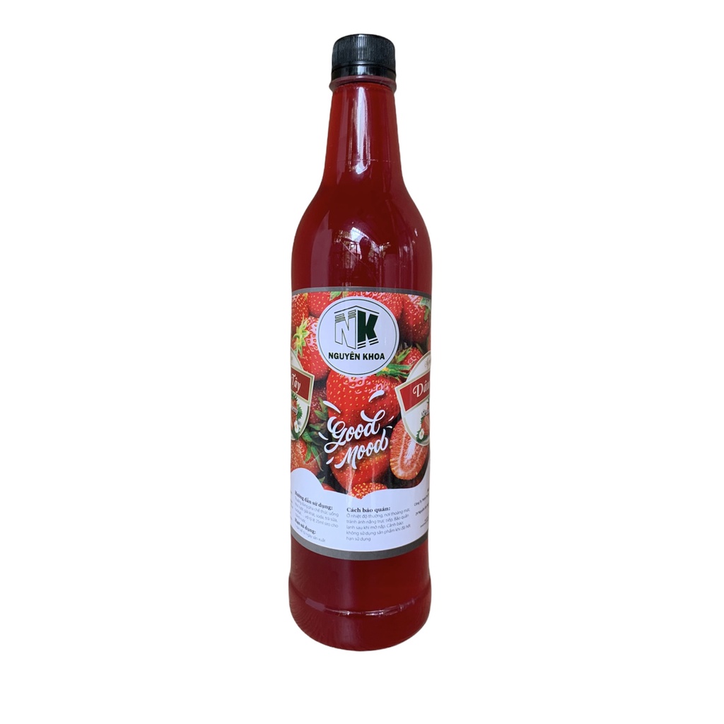 syrup dâu tây nguyên khoa chai 730ml- BẾP NGUYÊN KHOA