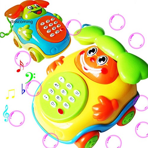 Đồ chơi điện thoại bàn có nhạc cho bé phát triển trí thông minh