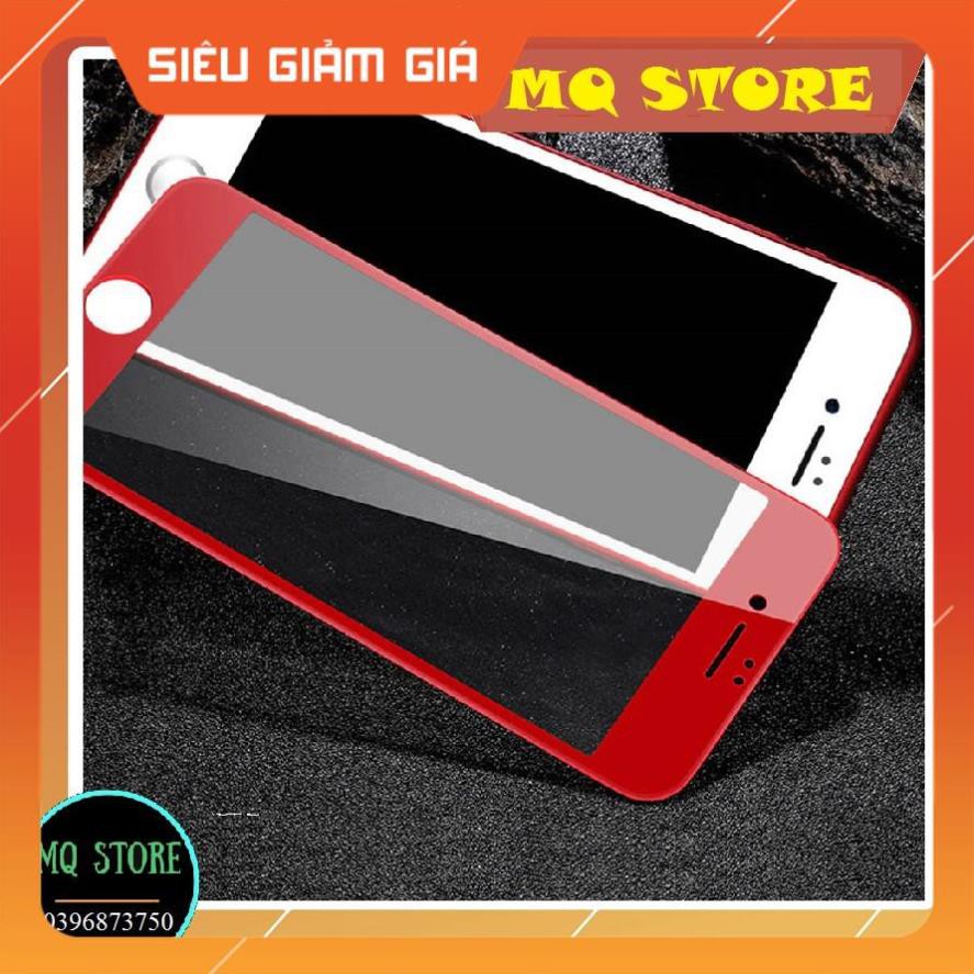 [FREE] [ giảm 10k đơn 20k] Kính cường lực full màn hình 4D màu đỏ Iphone 6,6s, 6plus, 7, 8, 7plus, 8plus -đẹp