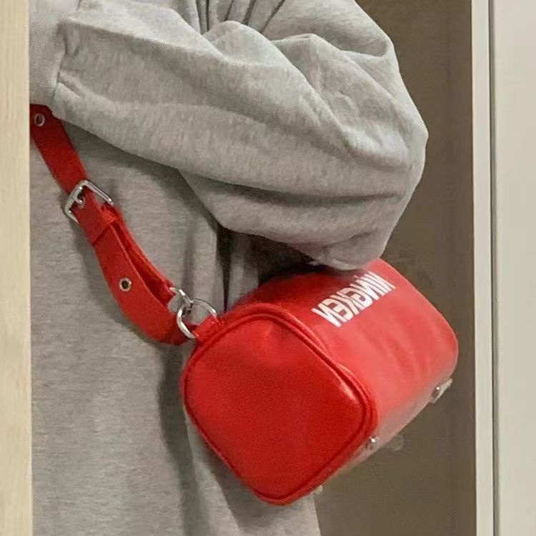 Túi Đeo Vai Màu Đỏ Phong Cách Năm Mới 2022 Sang Trọng Thời Trang Mùa Hè Cho Nữ