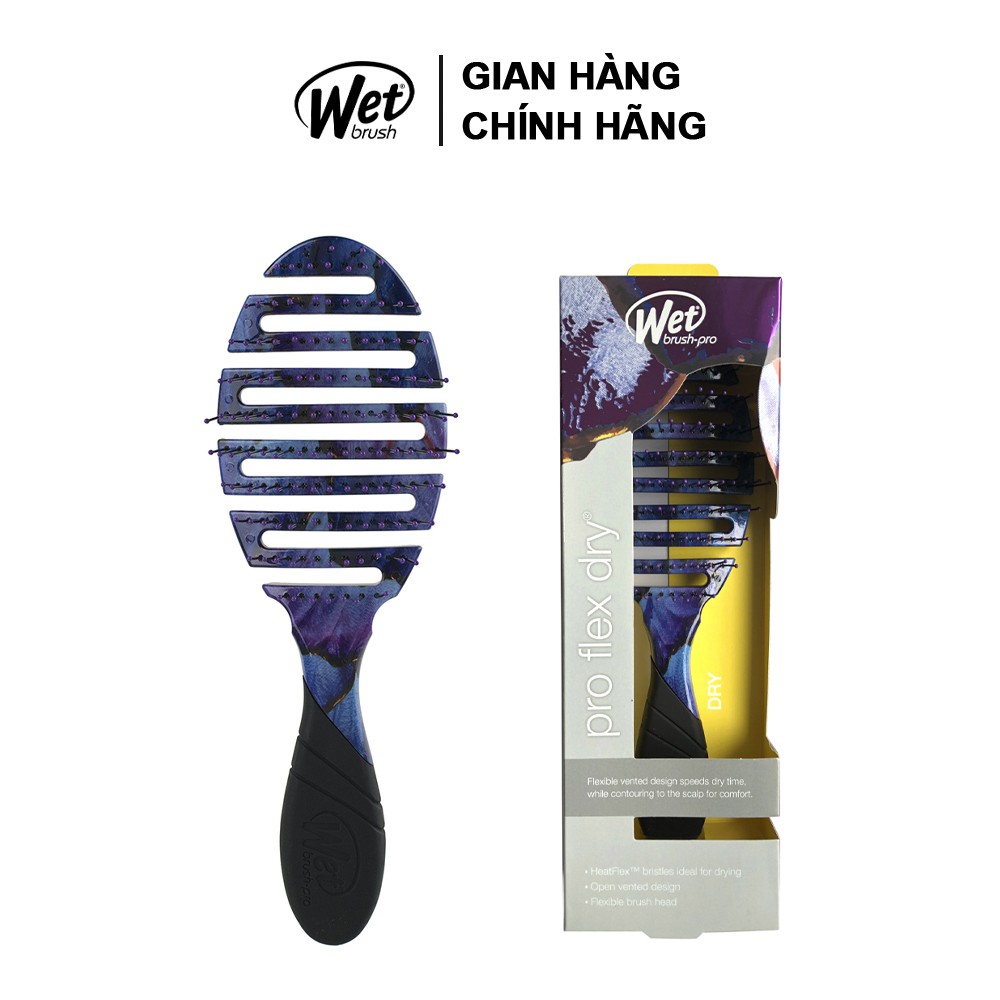 [CHÍNH HÃNG] Lược gỡ rối WET BRUSH dòng làm khô tóc nhanh họa tiết Sapphire Empress