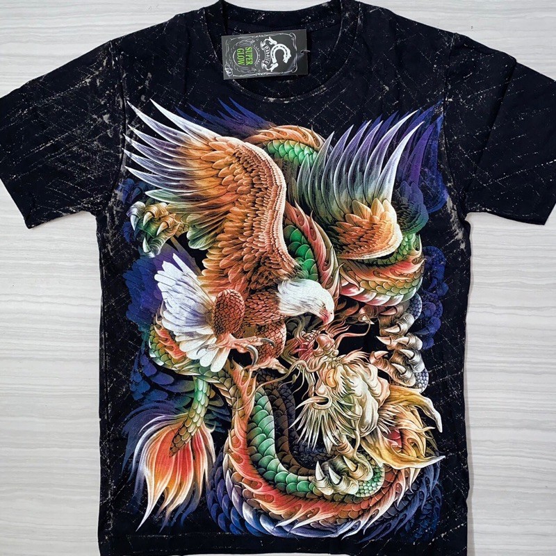 Áo Thun Thái 3D Dạ Quang -Long Phụng