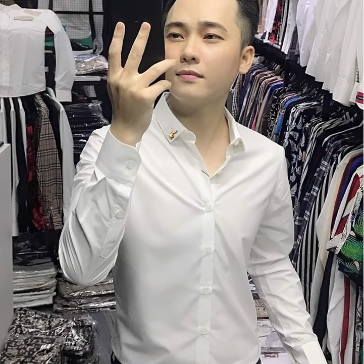 Sơ Mi Nam Đinh Cổ Vải Hàn Trơn Mịn Không Nhăn Không Pai Không Xù