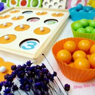 Đồ chơi trí tuệ gắp hạt cho bé