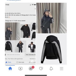 Áo khoác #Adidas #hoodie nữ