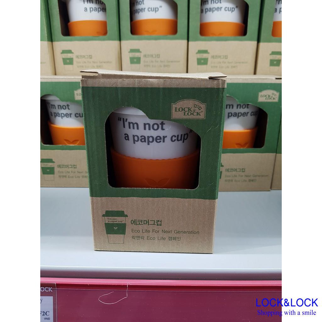 [Lock&lock] Cốc sứ I'm Not a Paper Cup 370ml - SLB003