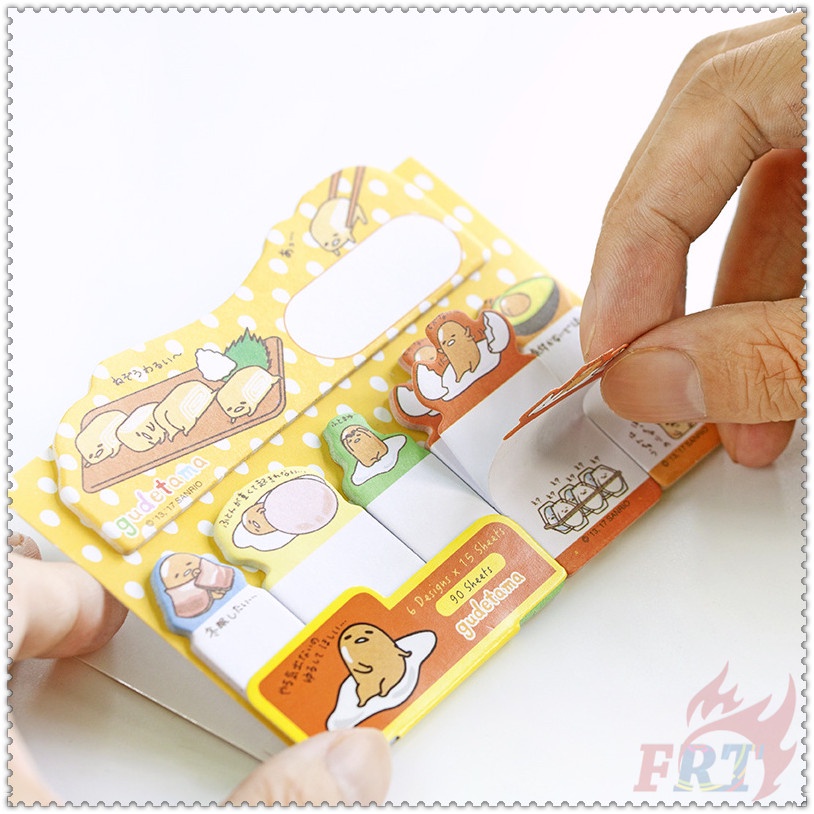 90 Tờ✿ Ghi Chú Dính Chỉ Số Sanrio Q-1 ✿ Nhãn Dán Ghi Chú Đánh Dấu Trang Sách Hình Kitty / Melody / Gudetama / Little Star / Pom Pom Purin / Cinnamonr