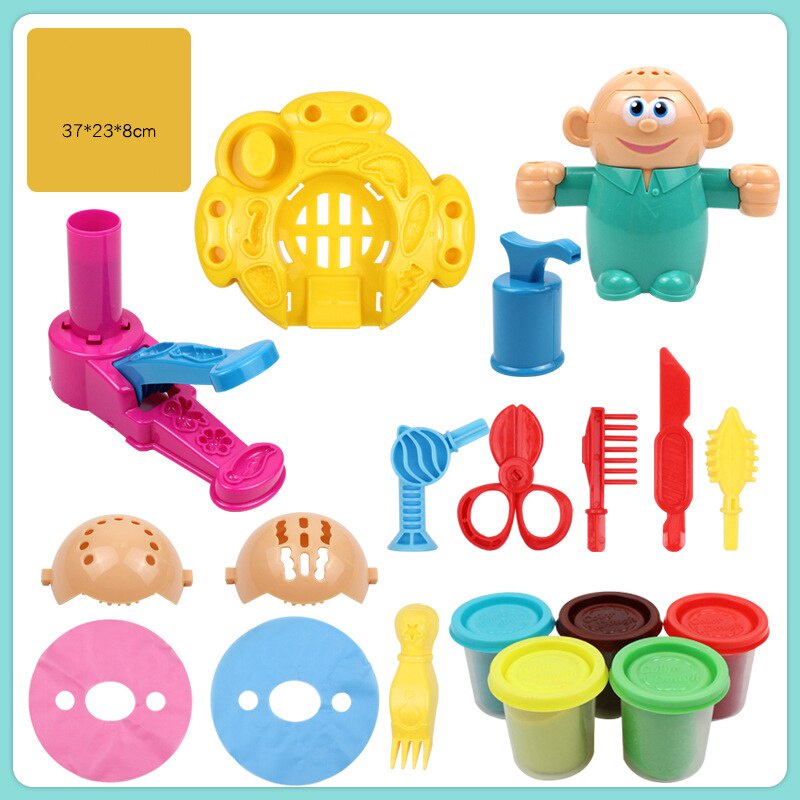 Bộ Đồ Chơi Đất Sét Cho Bé DIY Làm Kem Làm Tóc Bằng Đất Nặn Làm Từ Bột Mì An Toàn Cho Trẻ em Đồ Chơi Nhập Vai Thú Vị