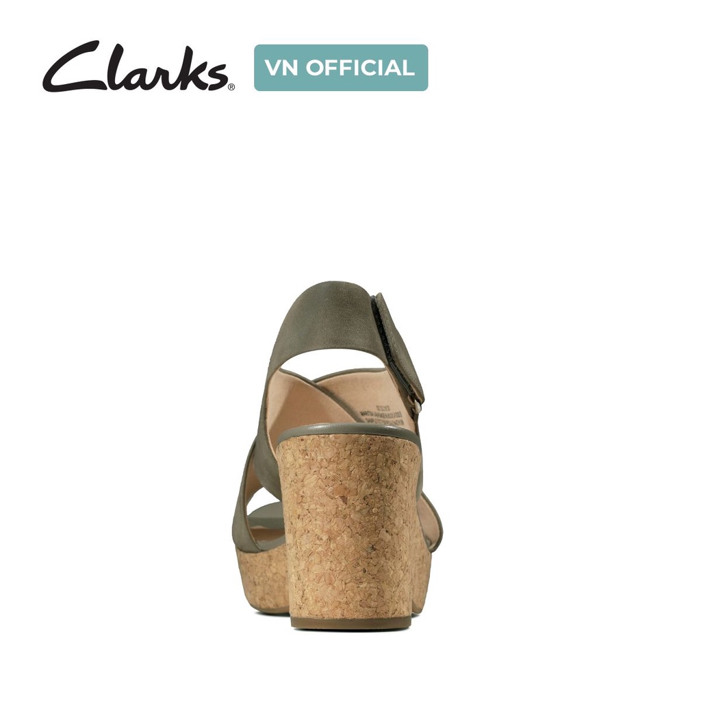 Sandal Đế Xuồng Da Nữ Clarks Maritsa Lara màu Xanh Nubuck