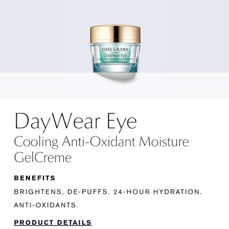 Estee Lauder - Kem dưỡng mắt Estee Lauder DayWear Eye Cooling Anti-Oxidant Moisture GelCreme 15ml