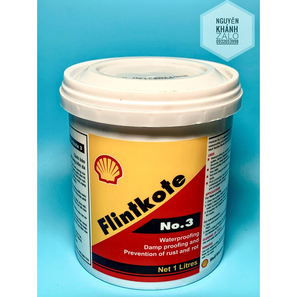 Sơn chống thấm gốc Bitum Flintkote no3 lon 1 lít