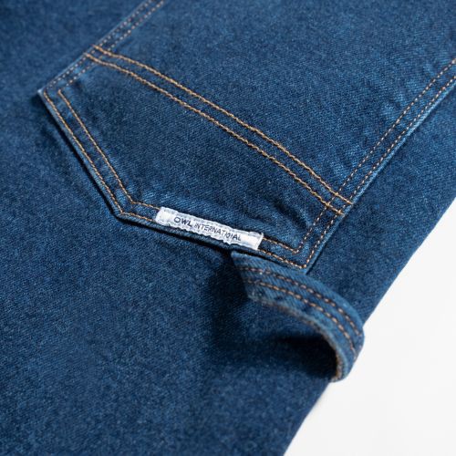 OWL BRAND® Quần Jean Dài Relax Xanh Đậm - OWL040521 | BigBuy360 - bigbuy360.vn