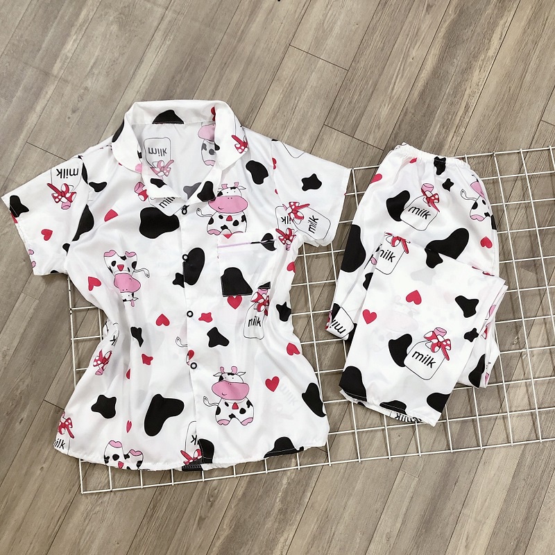 Bộ Pyjama nữ bộ mặc nhà cho nữ cộc tay quần dài có 6 mẫu KMH03 | WebRaoVat - webraovat.net.vn