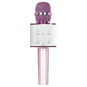  ( Siêu hot ) Micro Karaoke Bluetooth Q7 (hồng) - hát hay giá rẻ ( Kèm ảnh thật )  Lbán rùi nghỉ